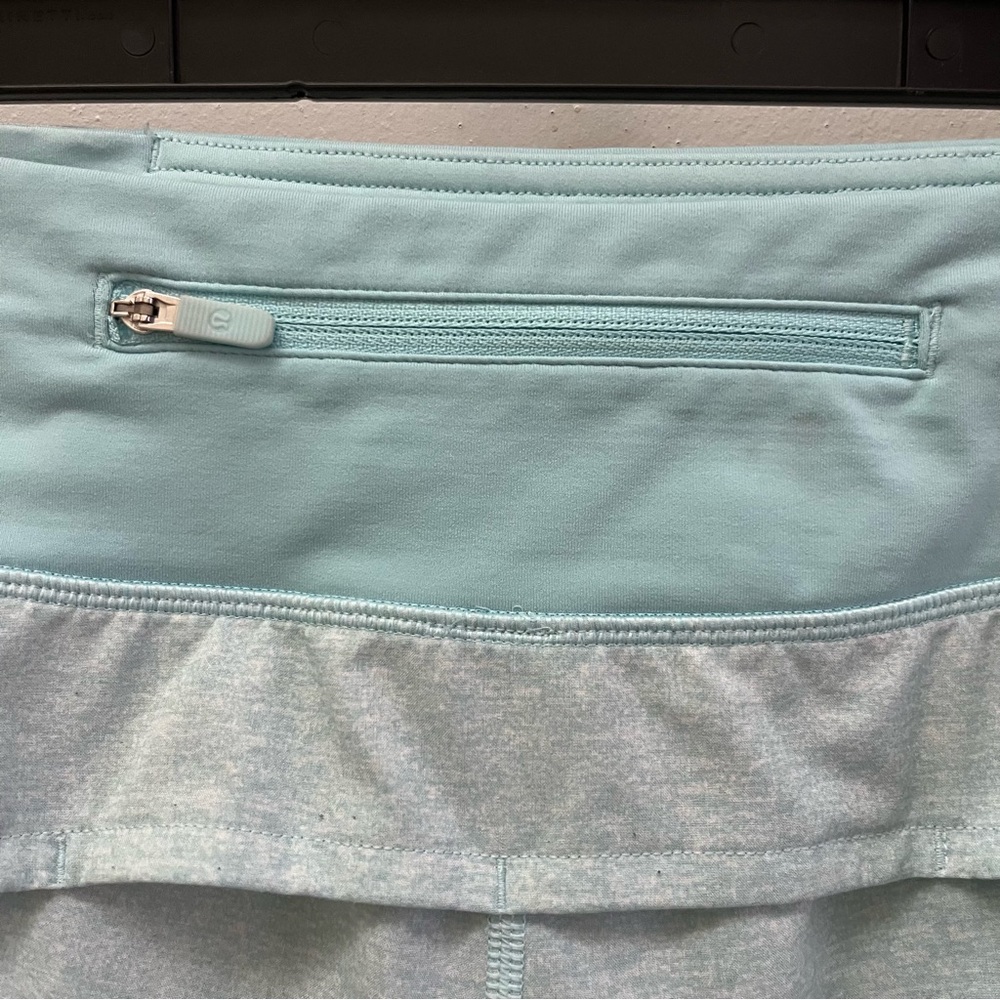 Lululemon Speed Up Short 2.5" Heather Lux Multi Icing Blue/Icing Blue - Picture 9 of 12